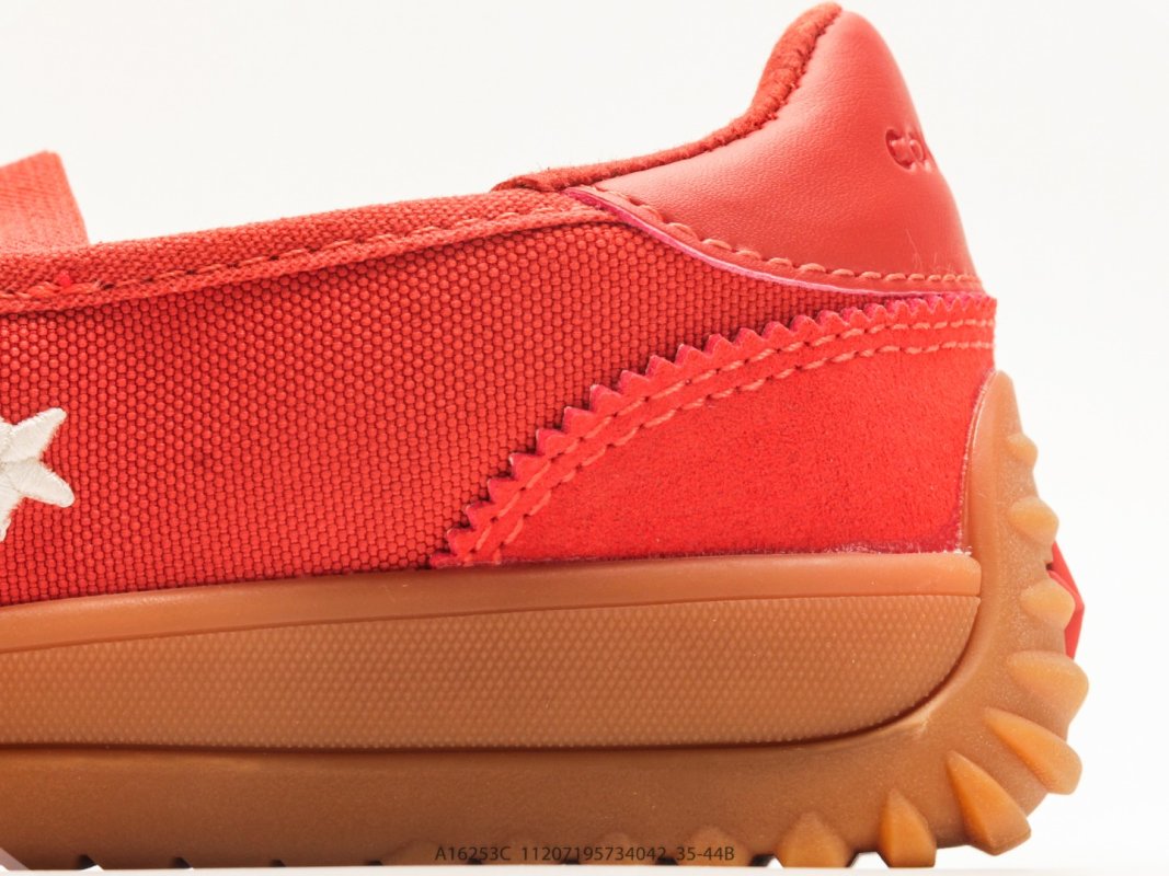 Converse Run Star Trainer Red Canvas Mary Jane UA Replica view