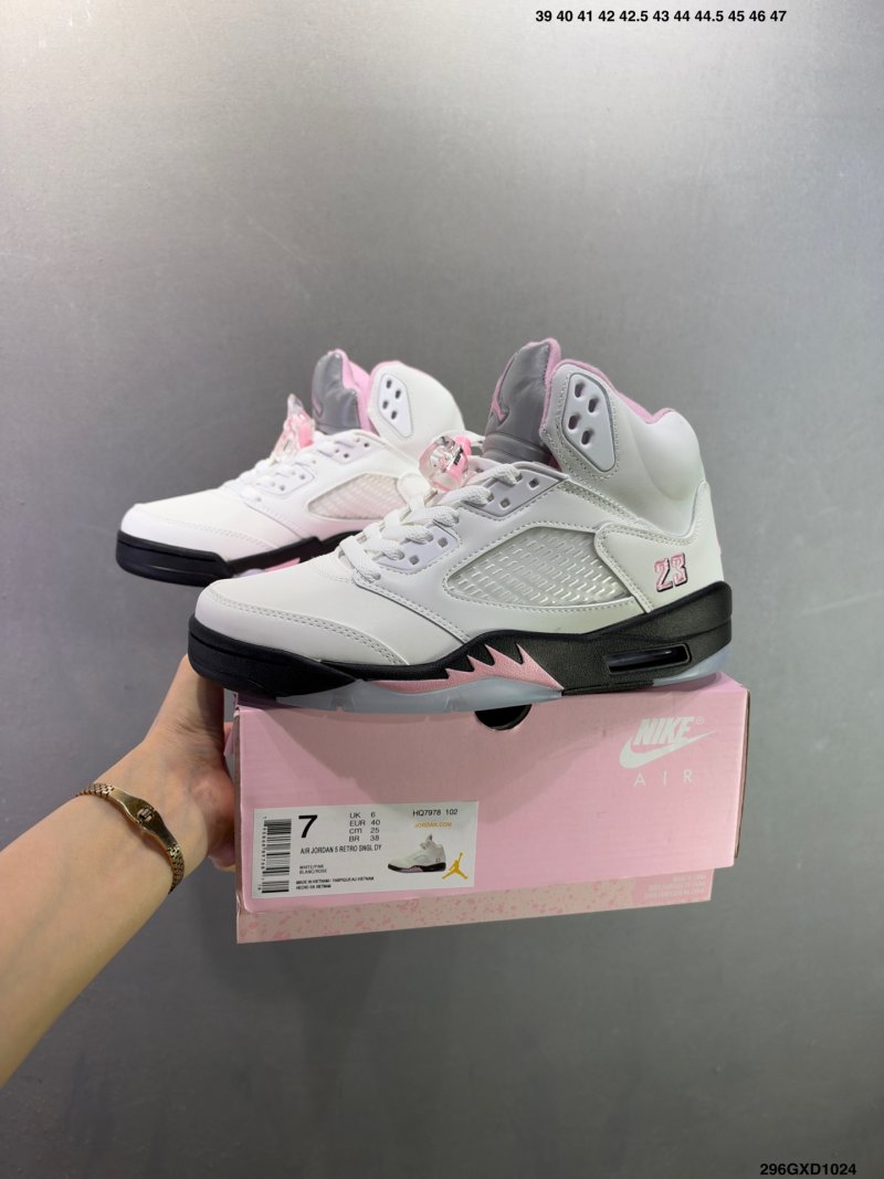 Jordan Air Jordan 5 Retro High White Pink Black