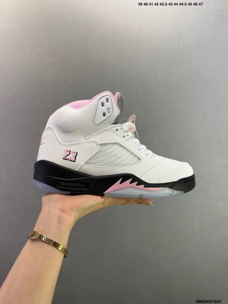 Jordan Air Jordan 5 Retro High White Pink Black view