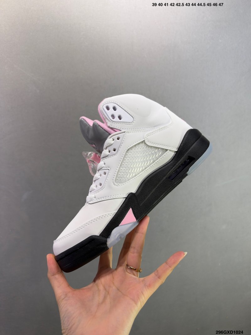 Jordan Air Jordan 5 Retro High White Pink Black view