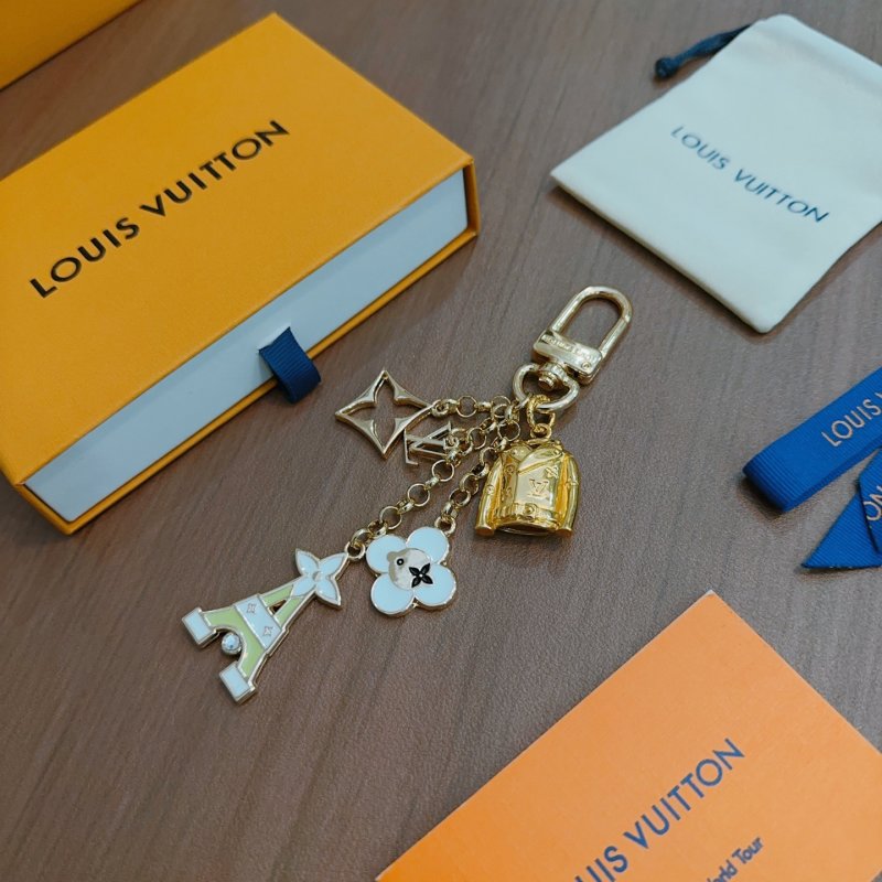 Louis Vuitton Monogram Charm Keychain Gold - UA Replica view