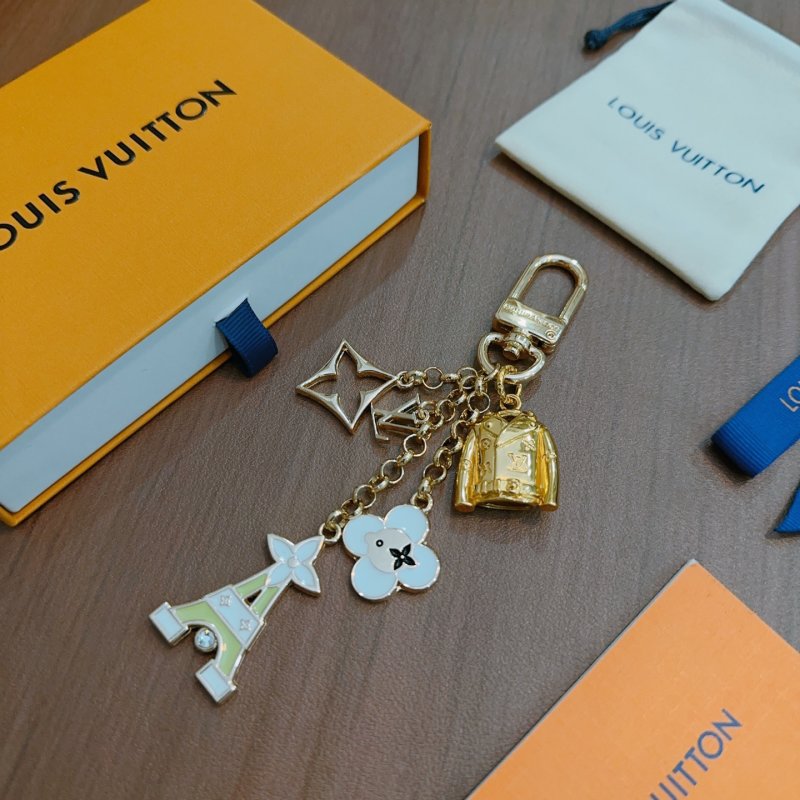 Louis Vuitton Monogram Charm Keychain Gold - UA Replica view