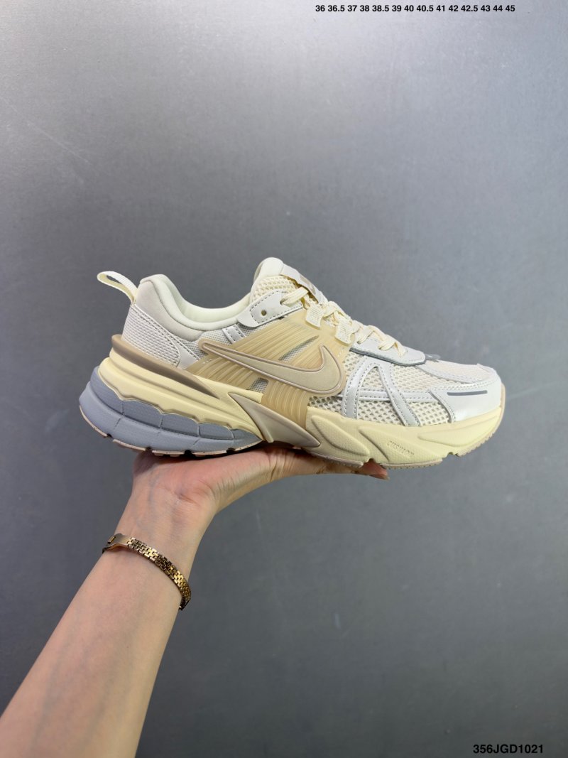 Nike V2K Runtekk Cream Vintage Low-Top Running Shoe view