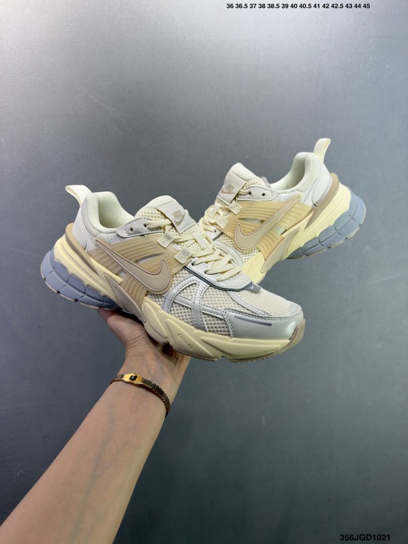 Nike V2K Runtekk Cream Vintage Low-Top Running Shoe view