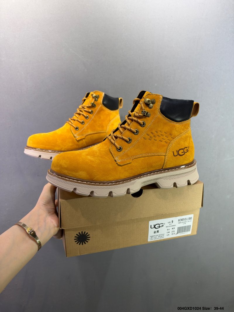 UGG Tasman Weather Hybrid Mid Yellow Suede Boot