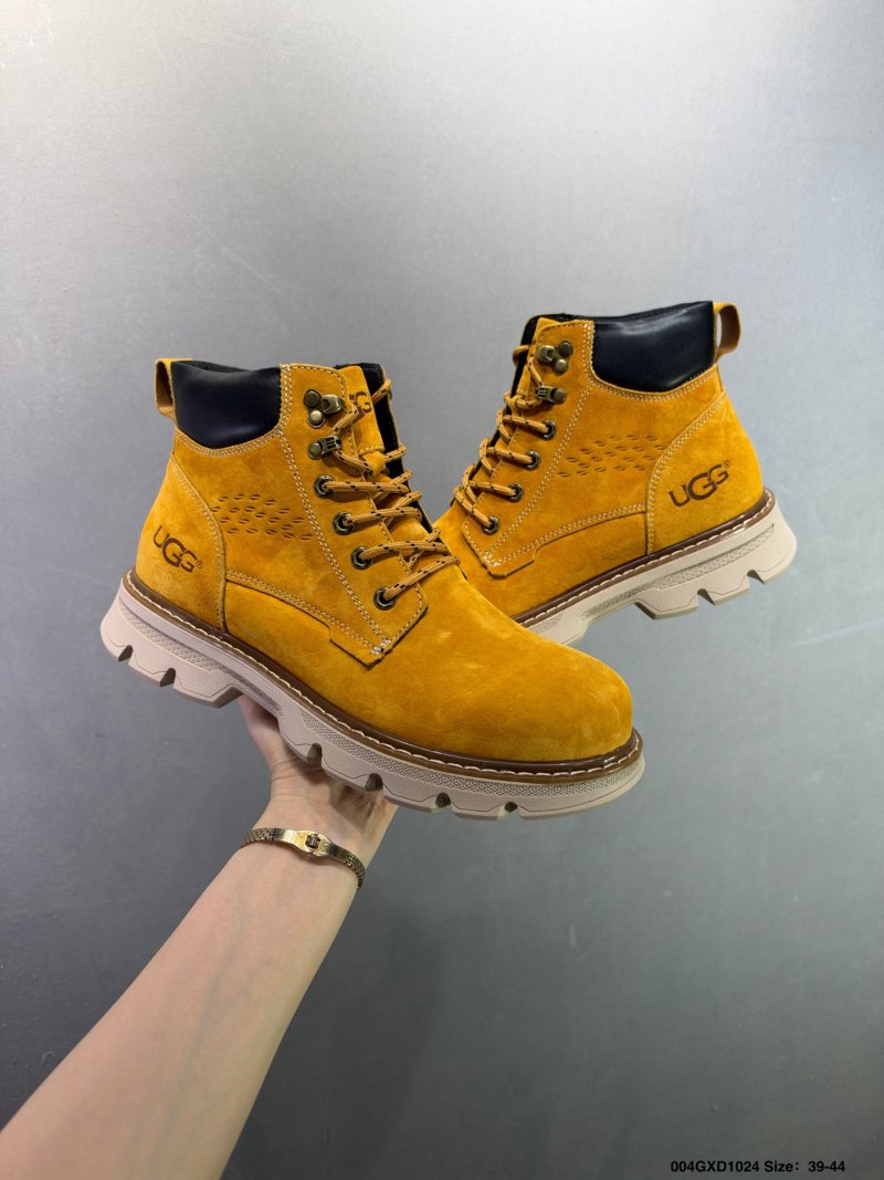 UGG Tasman Weather Hybrid Mid Yellow Suede Boot view