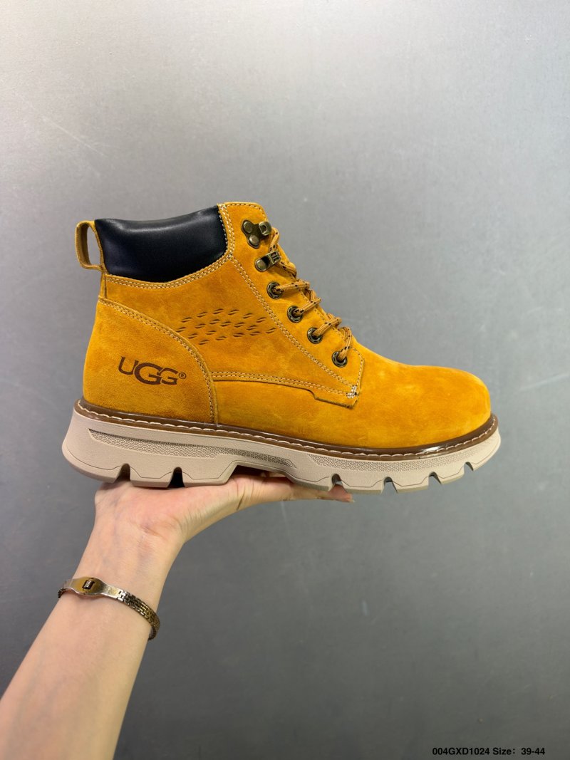 UGG Tasman Weather Hybrid Mid Yellow Suede Boot view