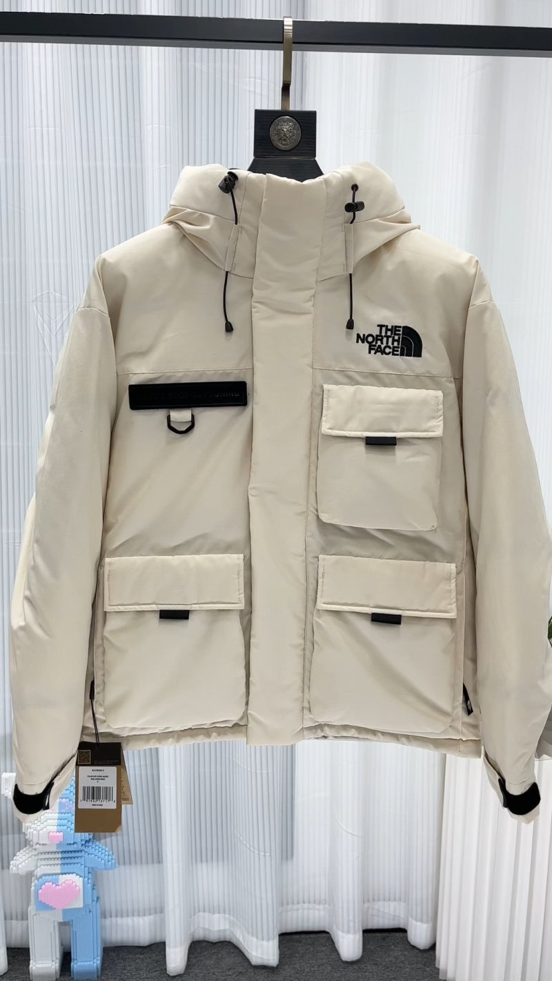 The North Face Nuptse Cream Utility Down Jacket
