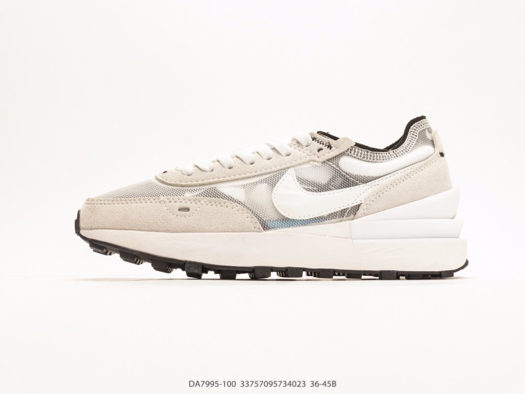 Nike Waffle Trainer 2 Beige White Black