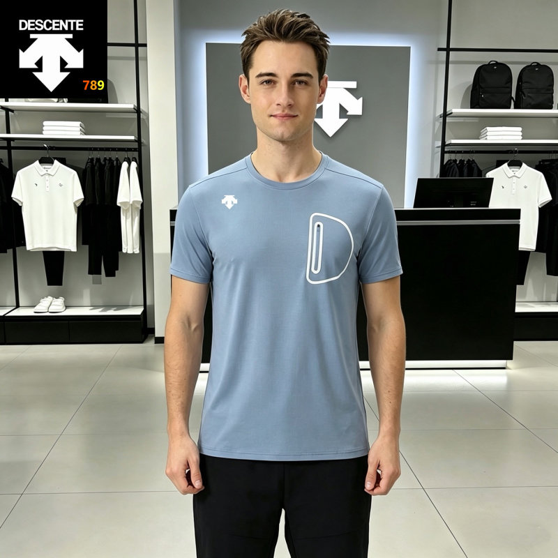 Descente Training Quick-Dry T-Shirt Slate Blue