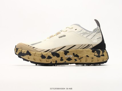 Norda 001 Low Top Trail Running Shoe Cream Camo