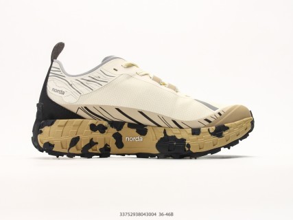 Norda 001 Low Top Trail Running Shoe Cream Camo view 2