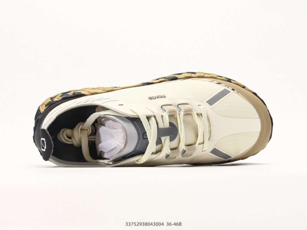 Norda 001 Low Top Trail Running Shoe Cream Camo view