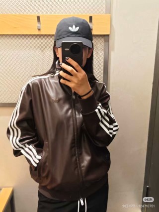 Adidas Classic Black Track Jacket with White 3-Stripes view 4