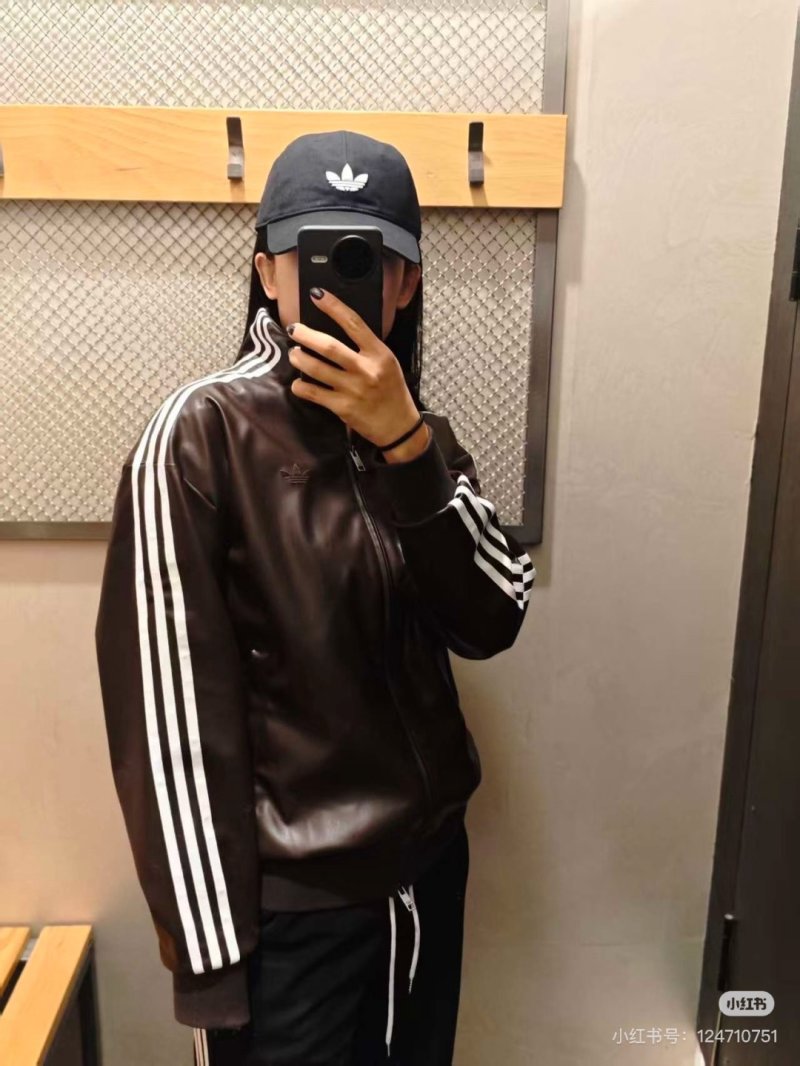 Adidas Classic Black Track Jacket with White 3-Stripes view
