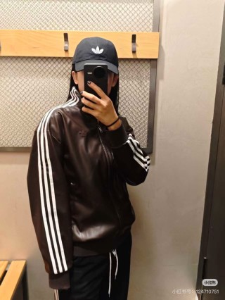 Adidas Classic Black Track Jacket with White 3-Stripes view 6