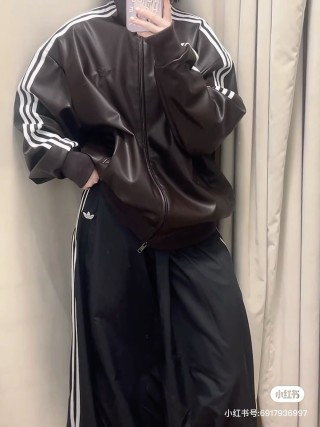 Adidas Classic Black Track Jacket with White 3-Stripes view 10