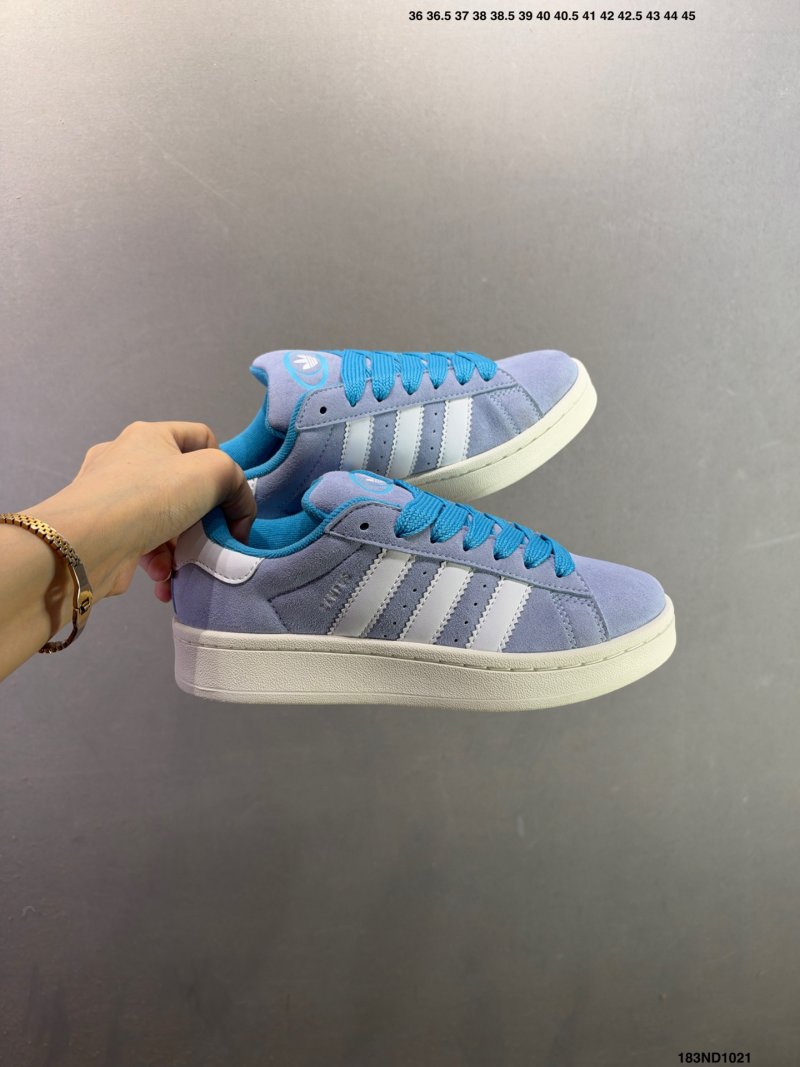 Adidas Campus 00s Periwinkle Blue Cream Retro Low view