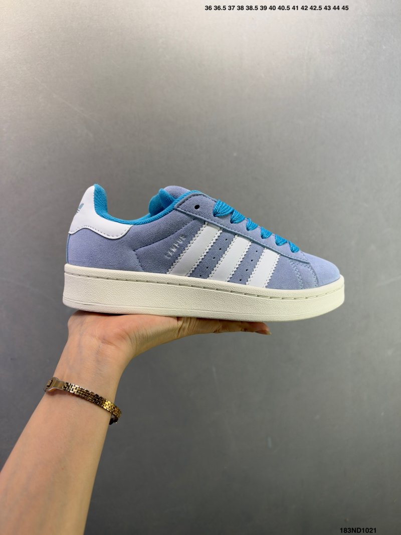 Adidas Campus 00s Periwinkle Blue Cream Retro Low view