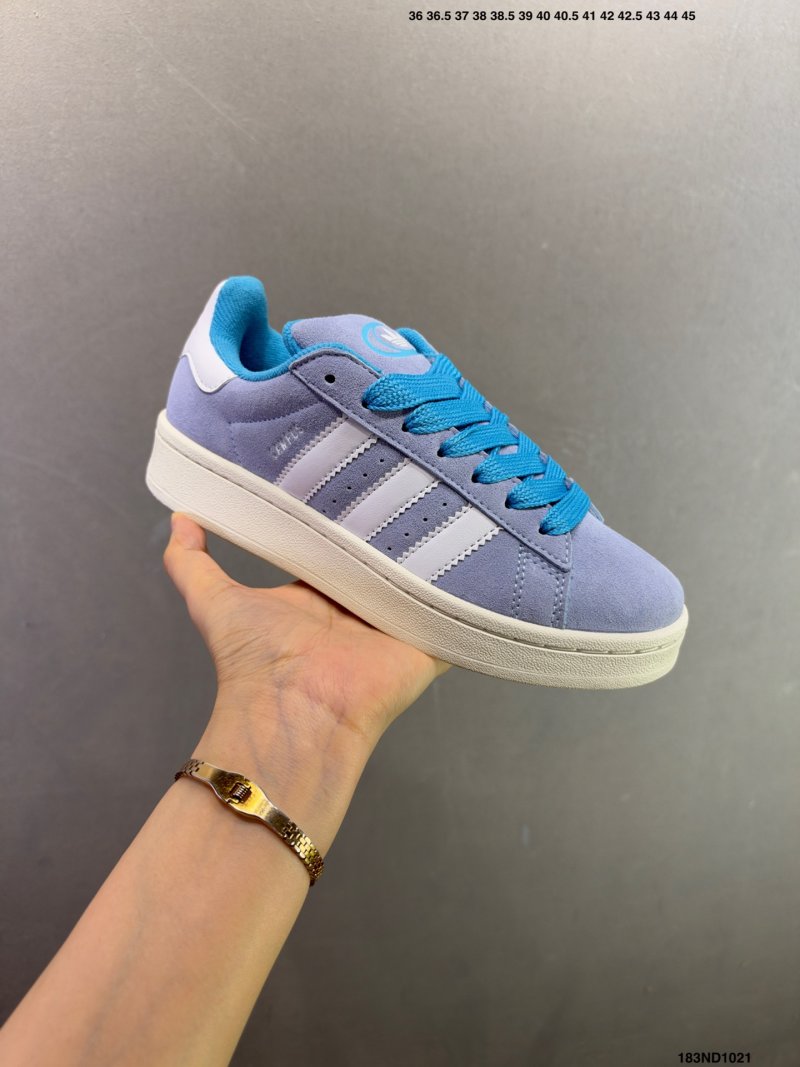 Adidas Campus 00s Periwinkle Blue Cream Retro Low view