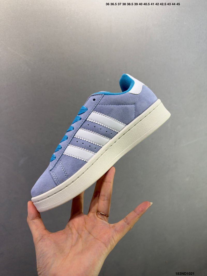 Adidas Campus 00s Periwinkle Blue Cream Retro Low view