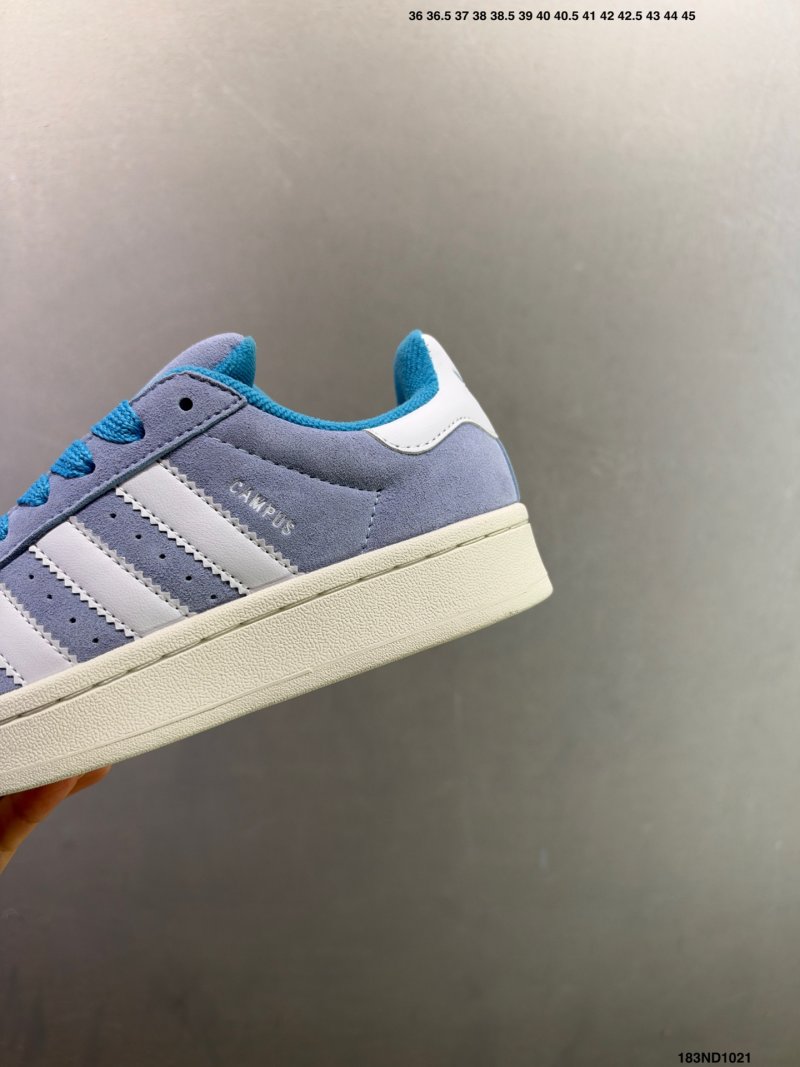Adidas Campus 00s Periwinkle Blue Cream Retro Low view