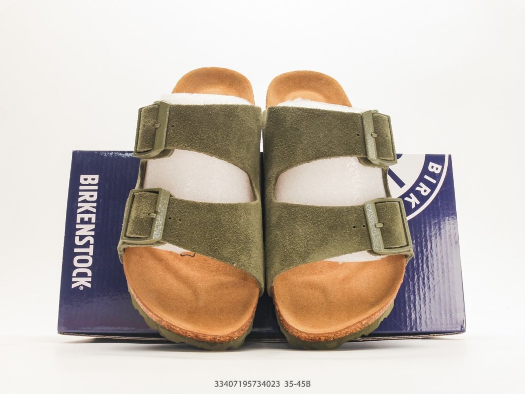 Birkenstock Arizona UA Suede Sandal Olive Green