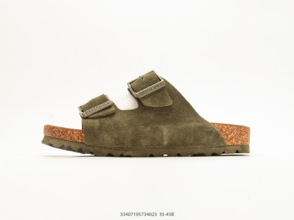 Birkenstock Arizona UA Suede Sandal Olive Green view 2
