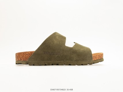 Birkenstock Arizona UA Suede Sandal Olive Green view 3