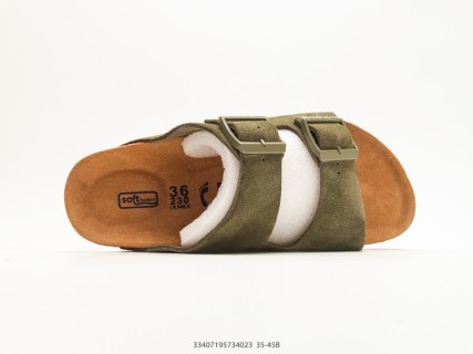 Birkenstock Arizona UA Suede Sandal Olive Green view 4