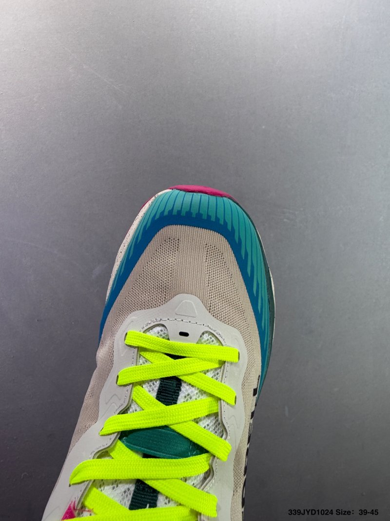 Merrell Agility Peak 6 Trail Running Shoe - Cream/Teal/Neon Yellow view