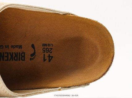 Birkenstock Arizona Suede Slide Sandal Cream view 6