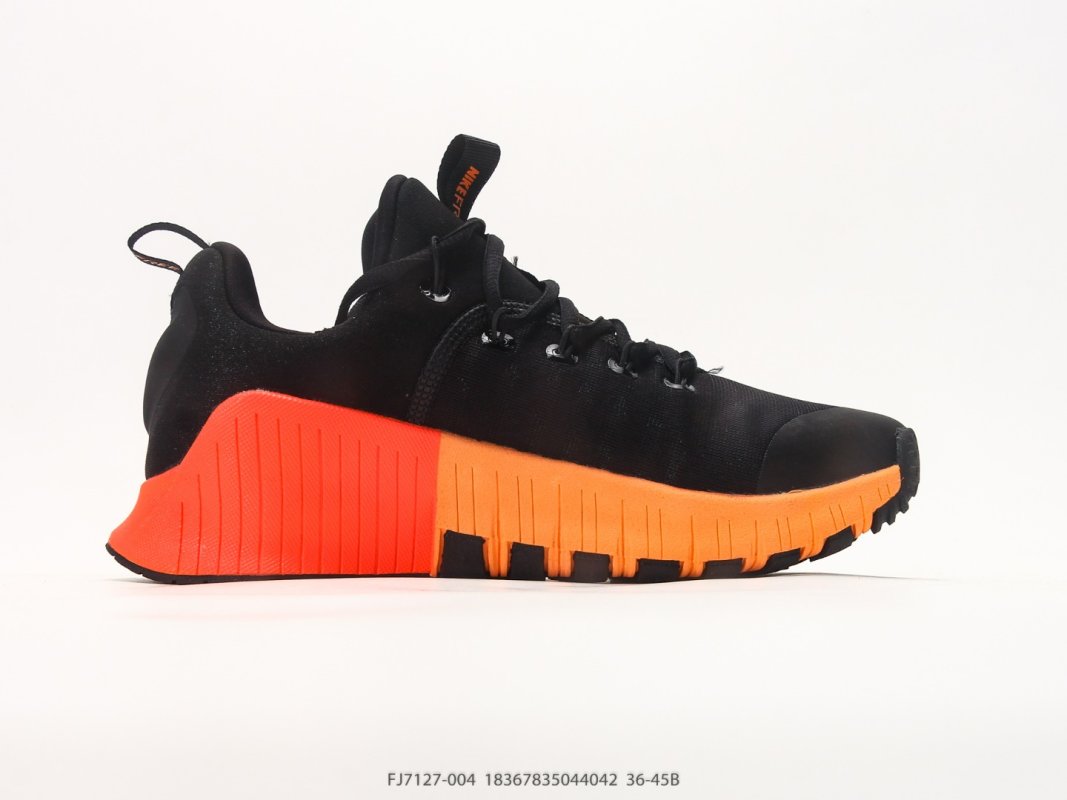 Nike Free Metcon 6 Black Orange Training Shoe view