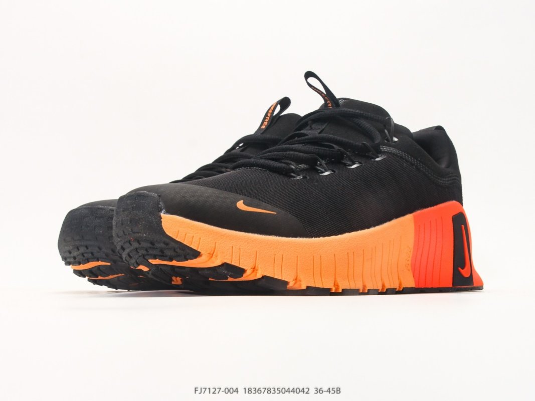 Nike Free Metcon 6 Black Orange Training Shoe view