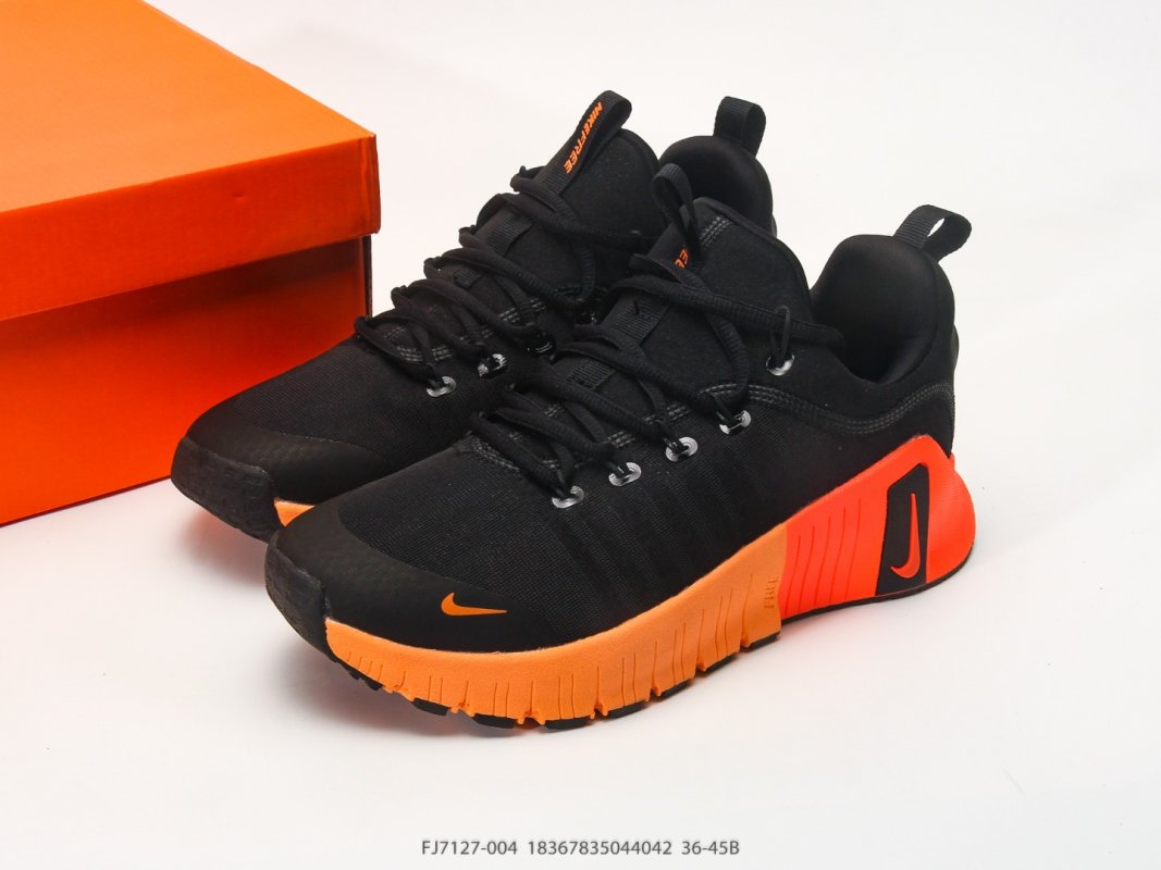 Nike Free Metcon 6 Black Orange Training Shoe view