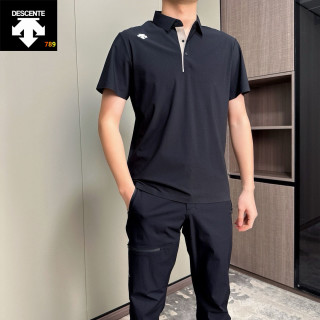 Descente Summer Polo Shirt Light Blue - UA Rep view 3