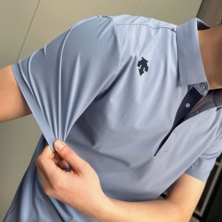 Descente Summer Polo Shirt Light Blue - UA Rep view 10