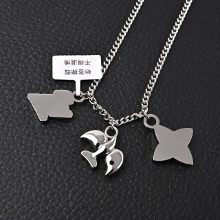 LV Dove Letter Charm Necklace - Polished Metal Replica view 4