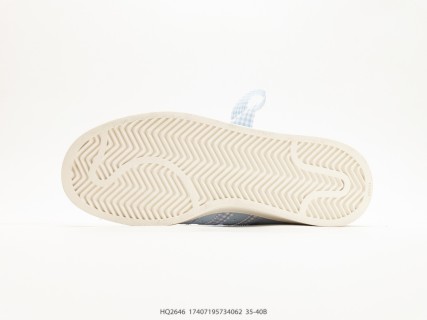 Adidas Superstar Shell Toe Cloud White Periwinkle Stripes view 4
