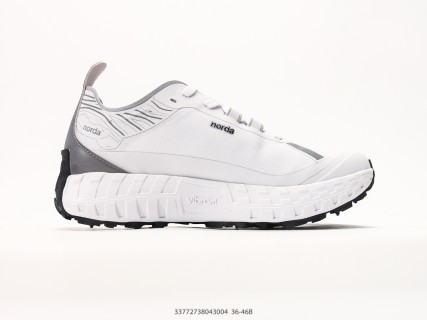 Norda 001 White Orange Low-Top Trail Hiking Shoe view 2