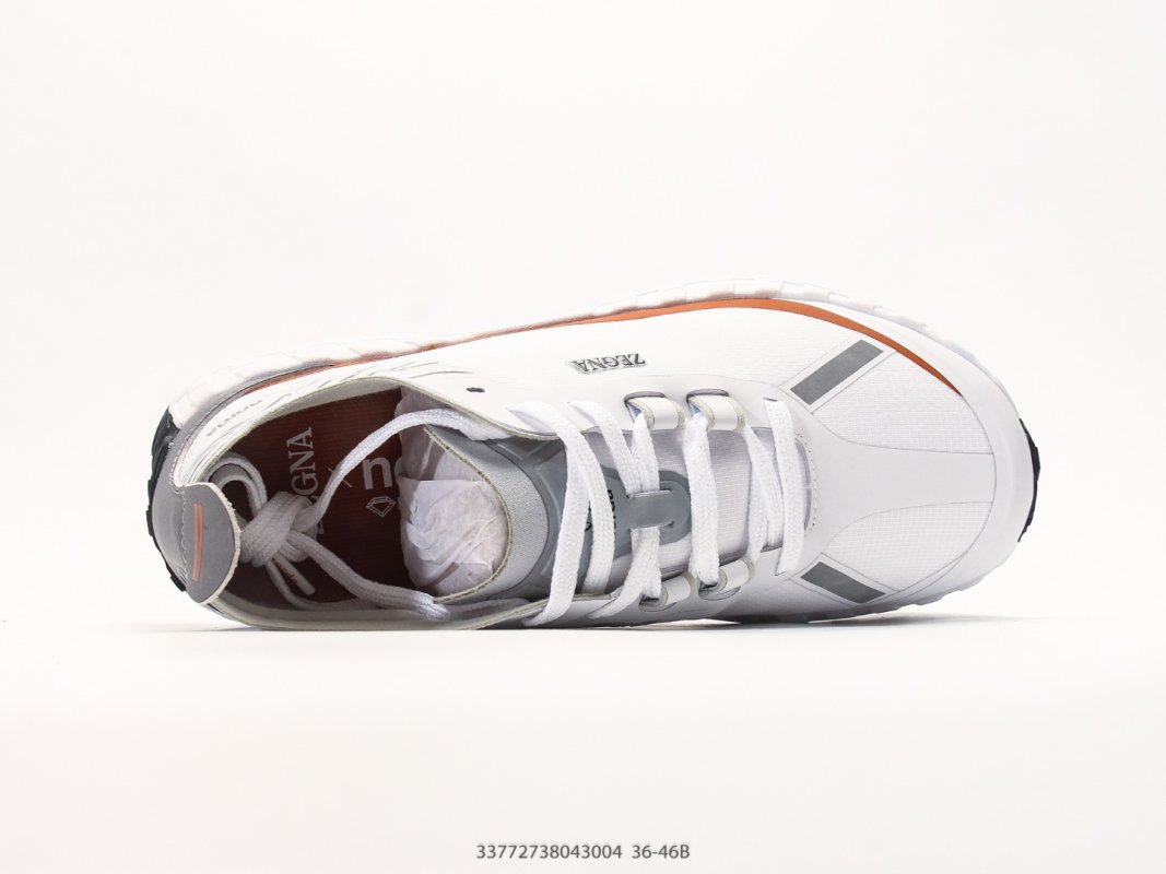 Norda 001 White Orange Low-Top Trail Hiking Shoe view