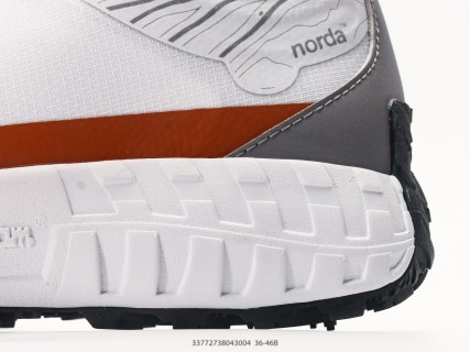 Norda 001 White Orange Low-Top Trail Hiking Shoe view 7