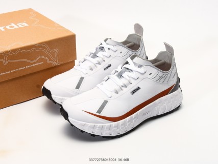 Norda 001 White Orange Low-Top Trail Hiking Shoe view 9