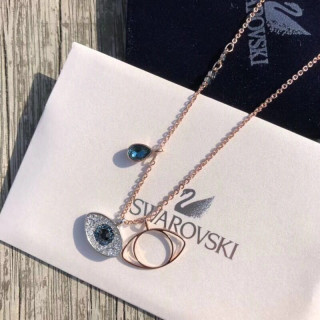 Swarovski Evil Eye Demon Blue Crystal Pendant Necklace view 4