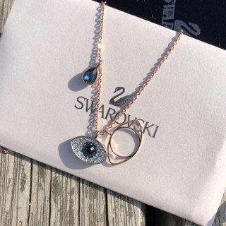 Swarovski Evil Eye Demon Blue Crystal Pendant Necklace view 7