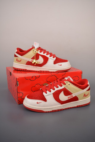 Nike Dunk Low Red Cream Varsity UA Replica