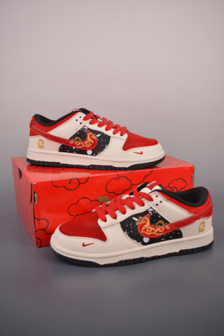 Nike Dunk Low Red Cream Varsity UA Replica view 12