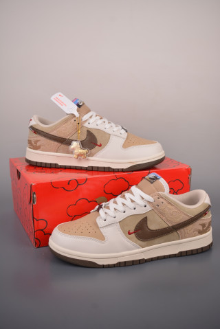 Nike Dunk Low Red Cream Varsity UA Replica view 4