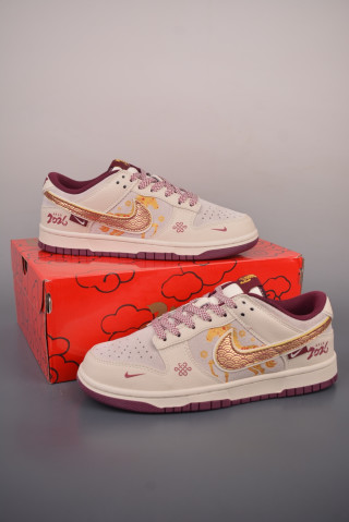 Nike Dunk Low Red Cream Varsity UA Replica view 5