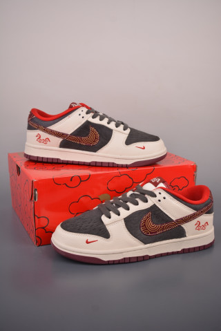 Nike Dunk Low Red Cream Varsity UA Replica view 9